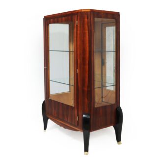 Art Deco Display Cabinet In Rosewood & Oak