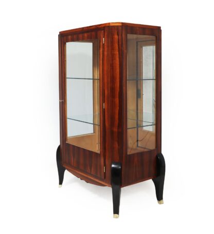Art Deco Display Cabinet In Rosewood & Oak