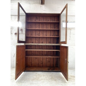 Painted Pine Glazed Cupboard