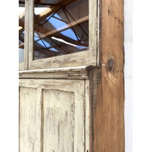 Painted Pine Glazed Cupboard