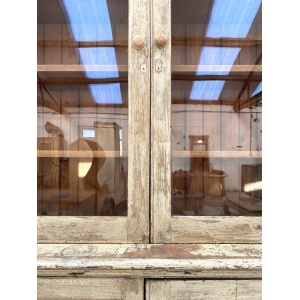 Painted Pine Glazed Cupboard