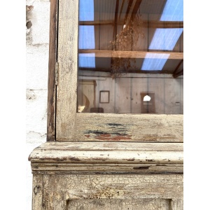 Painted Pine Glazed Cupboard