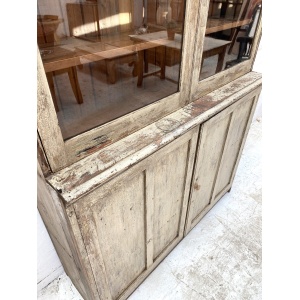 Painted Pine Glazed Cupboard