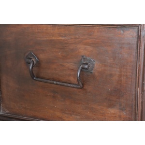 Antique chest in solid walnut wood