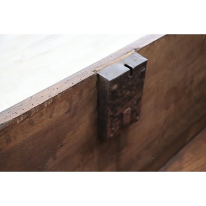 Antique chest in solid walnut wood