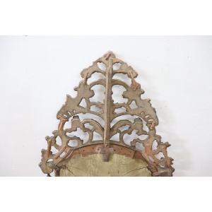 Antique Carved and Gilded Wood Wall Mirror