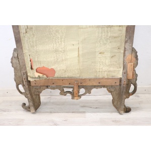 Antique Carved and Gilded Wood Wall Mirror