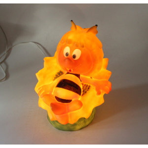 Design Table Lamp, Bedside Lamp, Made of Plastic and Metal, Marked