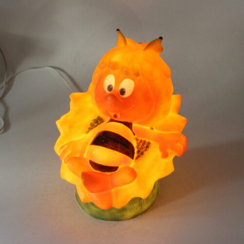 Design Table Lamp, Bedside Lamp, Made of Plastic and Metal, Marked