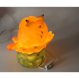 Design Table Lamp, Bedside Lamp, Made of Plastic and Metal, Marked
