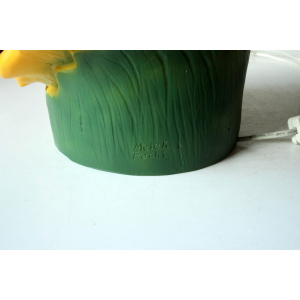 Design Table Lamp, Bedside Lamp, Made of Plastic and Metal, Marked