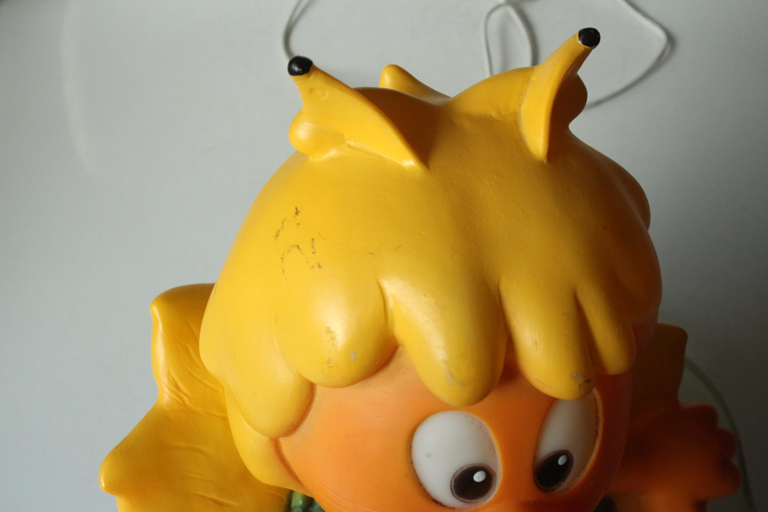 Design Table Lamp, Bedside Lamp, Made of Plastic and Metal, Marked
