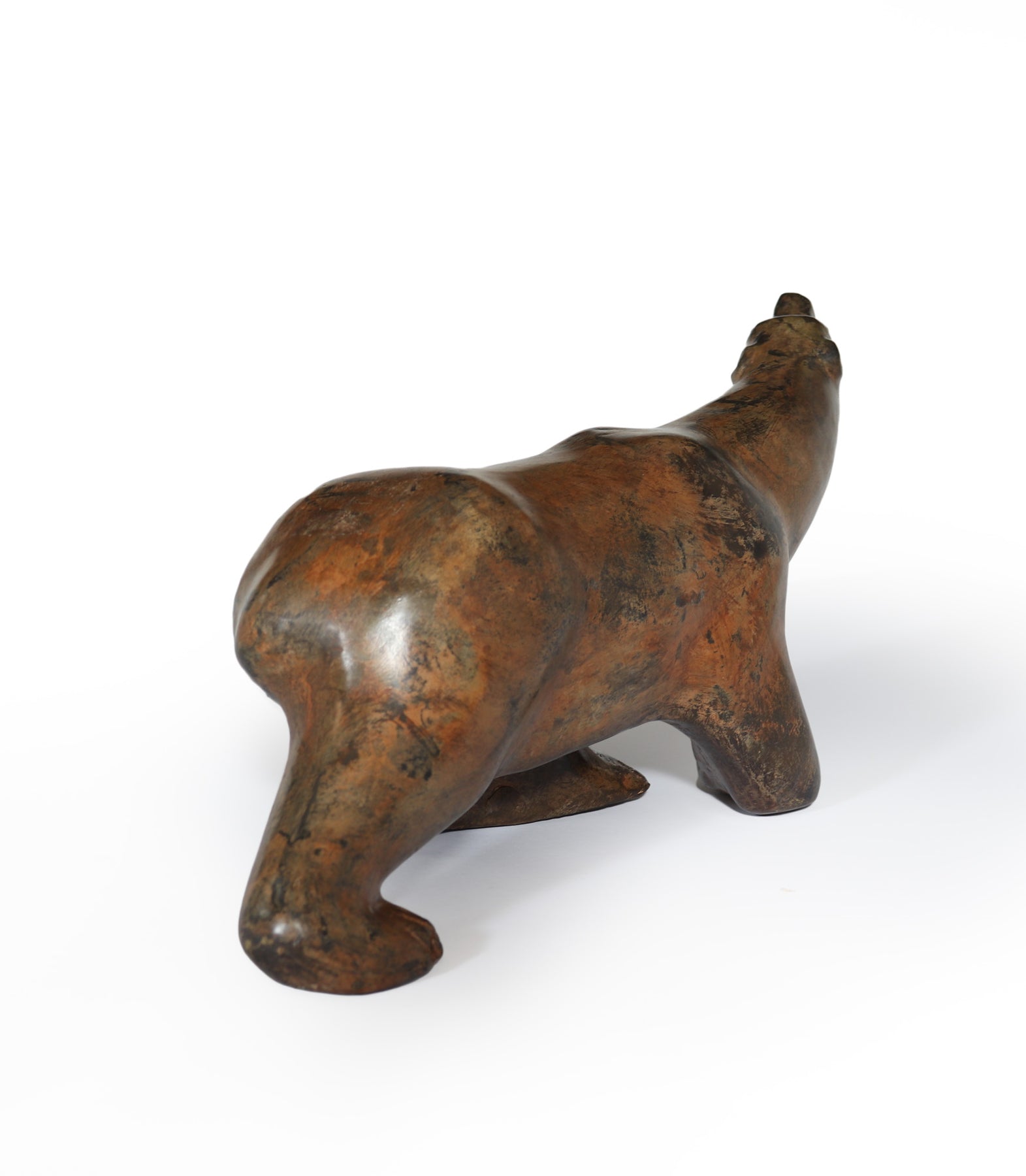 Bronze Polar Bear Sculpture By Pierre Chenet
