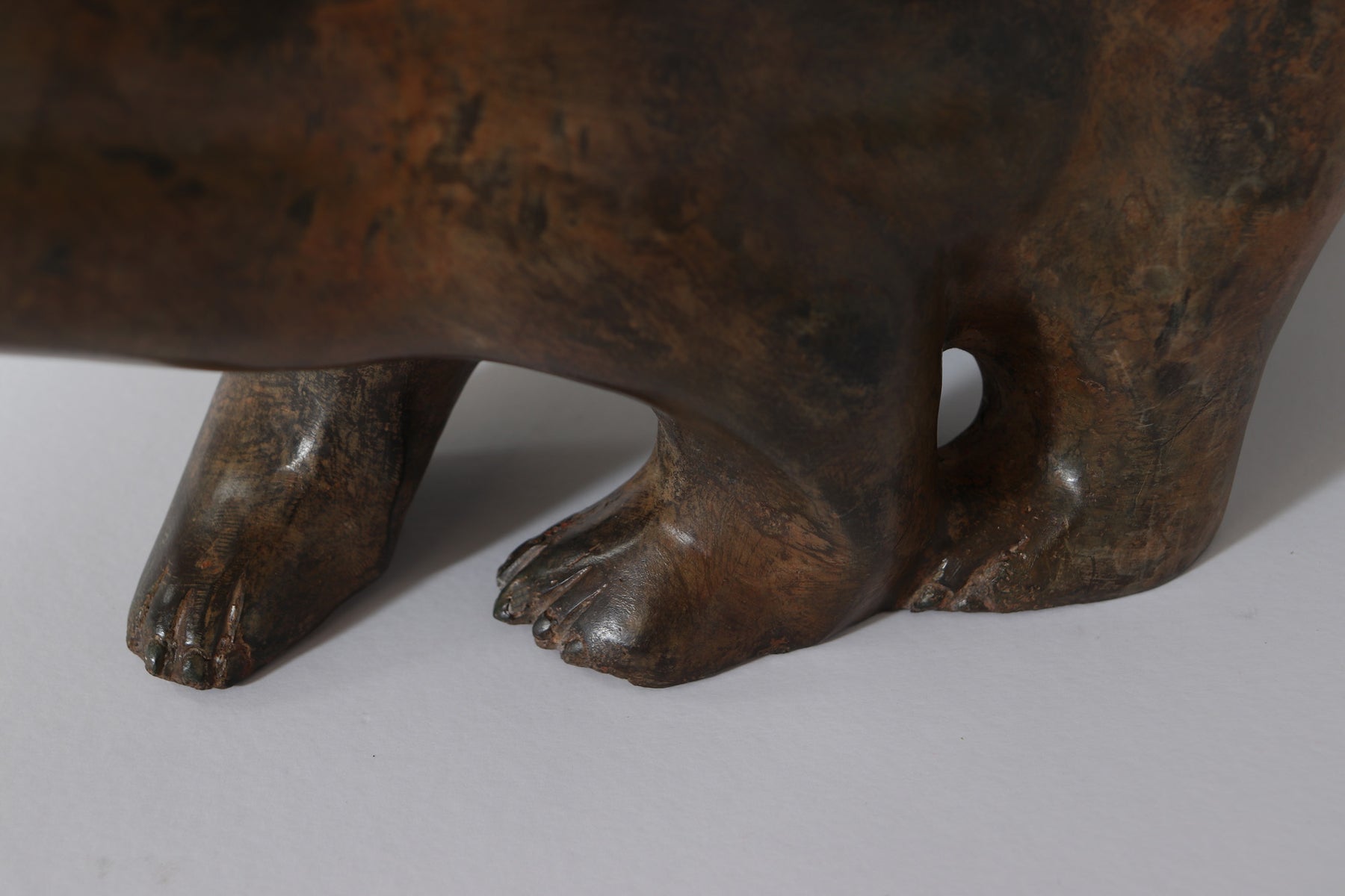 Bronze Polar Bear Sculpture By Pierre Chenet