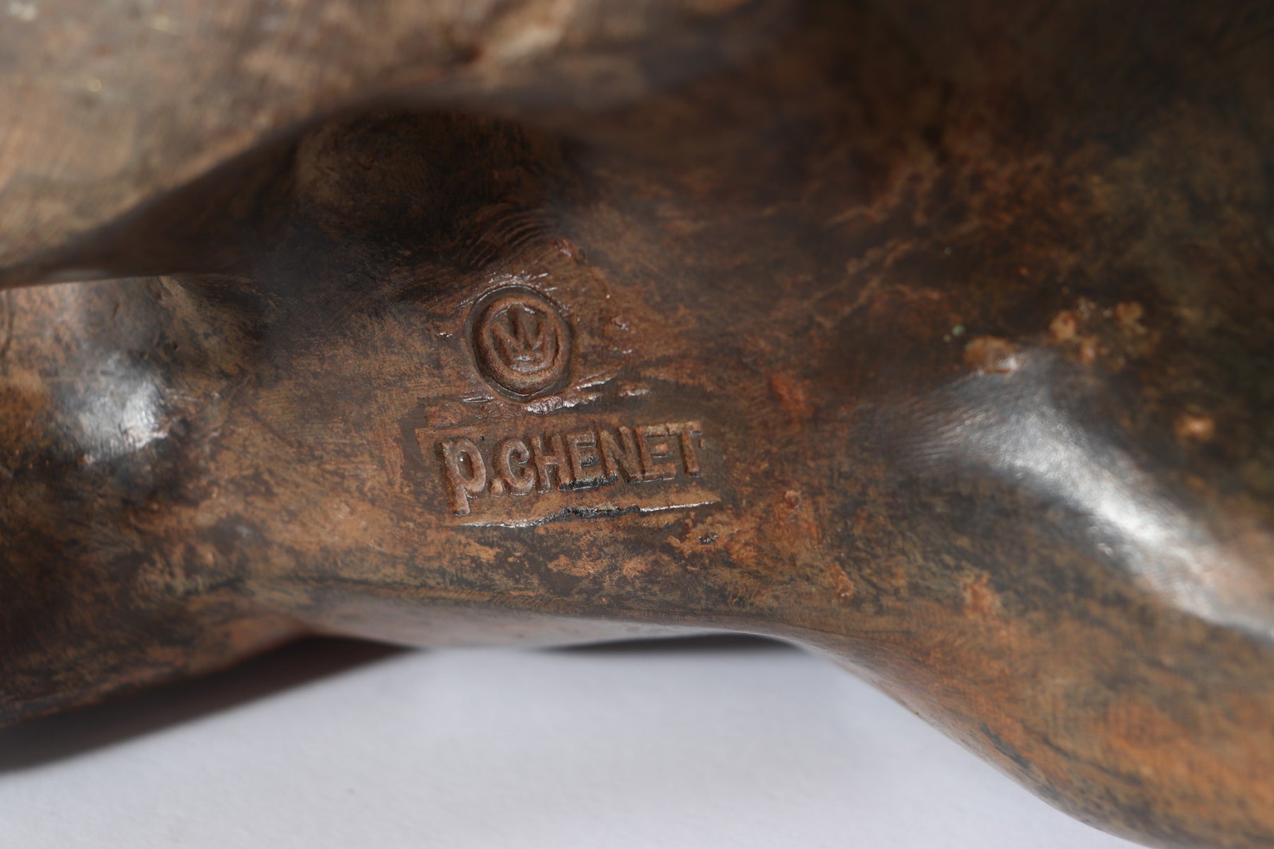 Bronze Polar Bear Sculpture By Pierre Chenet