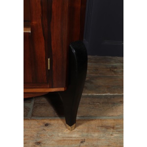 Art Deco Display Cabinet In Rosewood & Oak