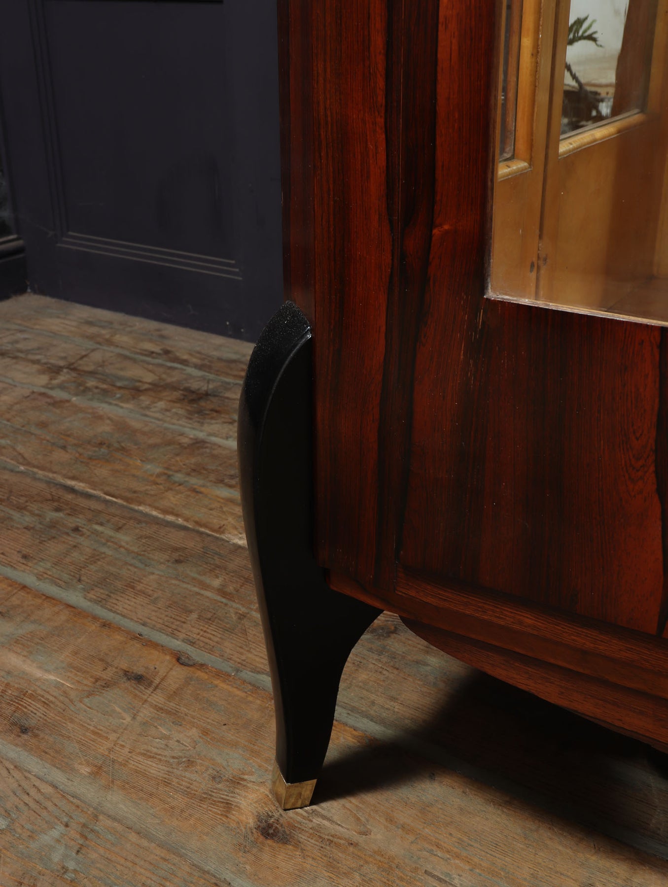 Art Deco Display Cabinet In Rosewood & Oak