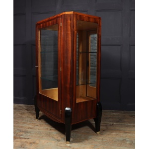 Art Deco Display Cabinet In Rosewood & Oak