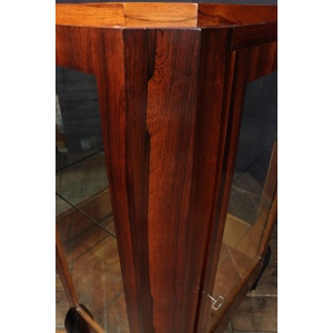 Art Deco Display Cabinet In Rosewood & Oak