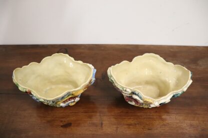 Italian Majolica Wall Vases, Late 19th Century, Set of 2 - Image 14