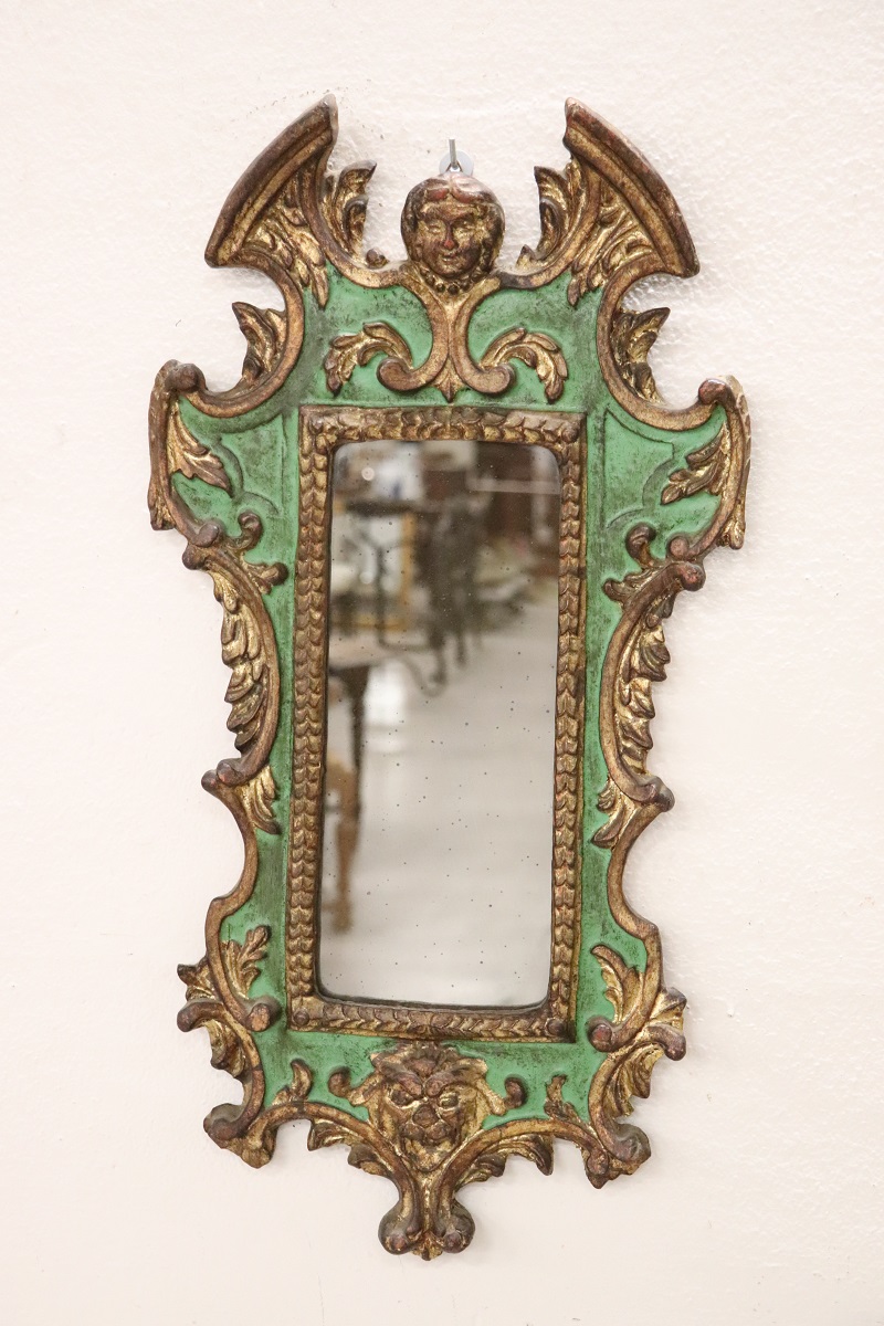 Carved Wood Wall Mirror