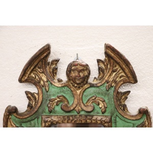 Carved Wood Wall Mirror