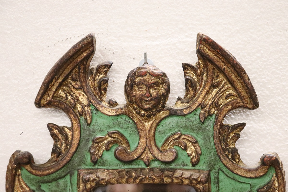 Carved Wood Wall Mirror