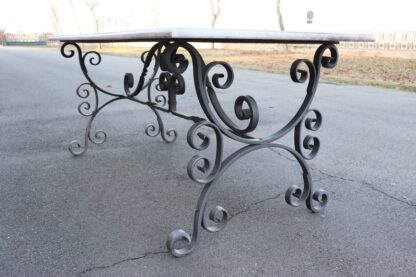 Garden Table in Iron with Marble Top - Image 12