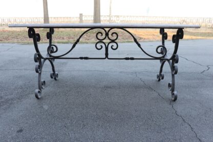 Garden Table in Iron with Marble Top - Image 13