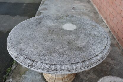 20th Century Round Garden Table and Stools - Image 2