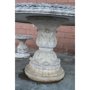 20th Century Round Garden Table and Stools