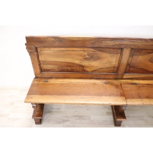 Early 19th Century Solid Walnut Bench