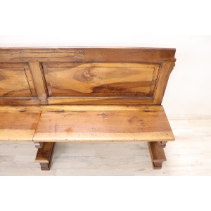 Early 19th Century Solid Walnut Bench