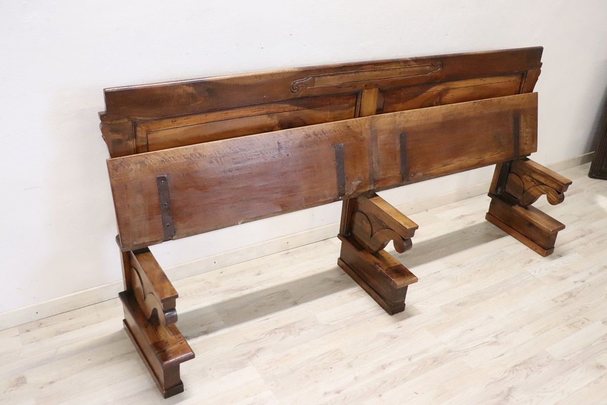 Early 19th Century Solid Walnut Bench