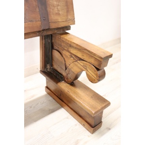 Early 19th Century Solid Walnut Bench