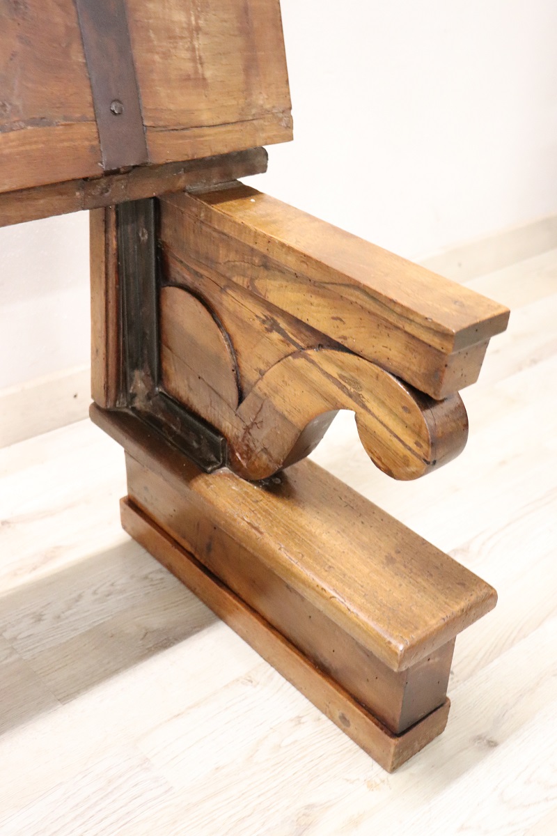 Early 19th Century Solid Walnut Bench