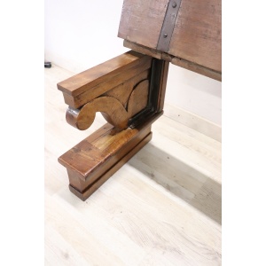 Early 19th Century Solid Walnut Bench