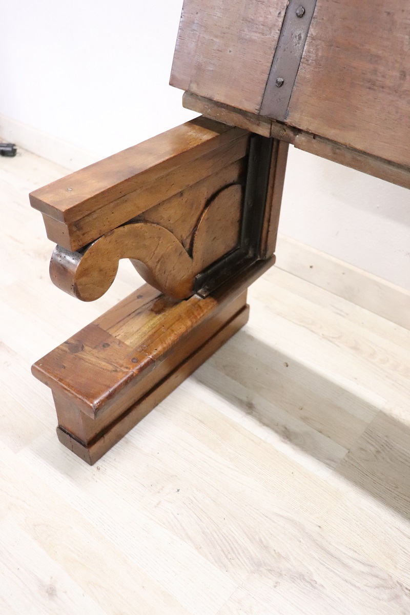 Early 19th Century Solid Walnut Bench