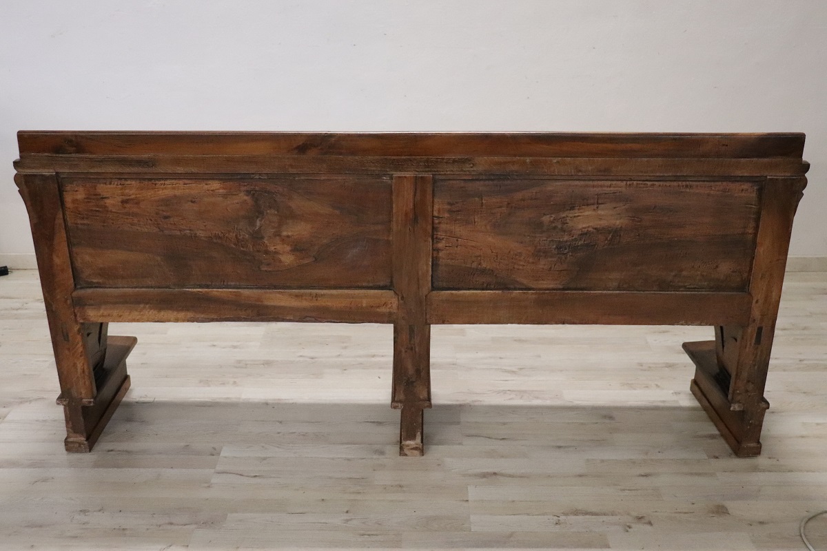 Early 19th Century Solid Walnut Bench