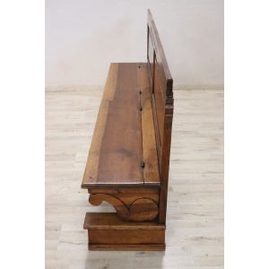 Early 19th Century Solid Walnut Bench