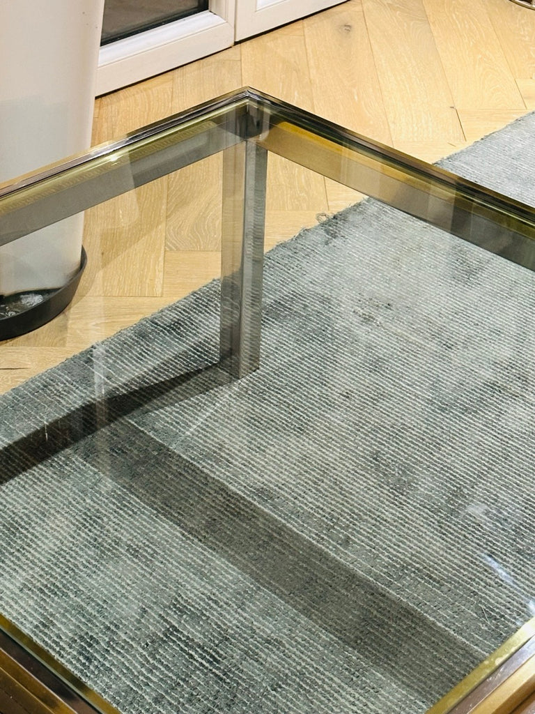 Jean Charles Brass & Chrome Coffee Table, 1970s