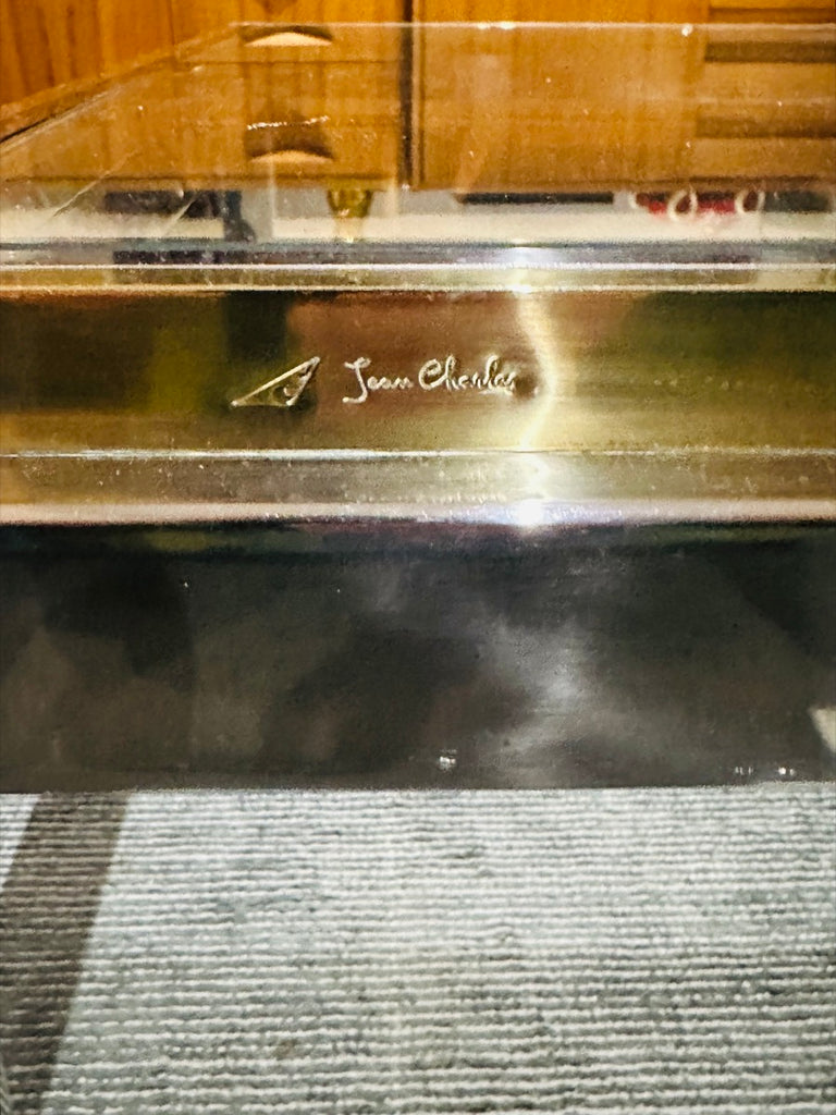 Jean Charles Brass & Chrome Coffee Table, 1970s
