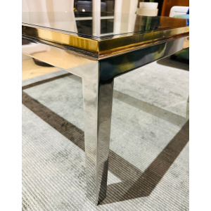 Jean Charles Brass & Chrome Coffee Table, 1970s