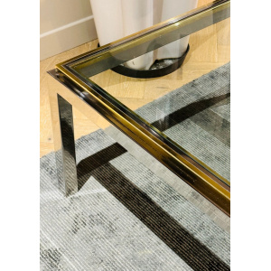 Jean Charles Brass & Chrome Coffee Table, 1970s
