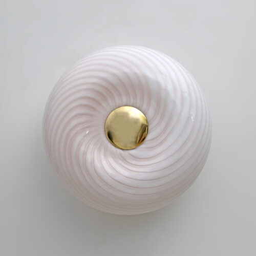 Model 048 Murano Glass Ceiling or Wall Lamp by Leucos, Italy, 1970s