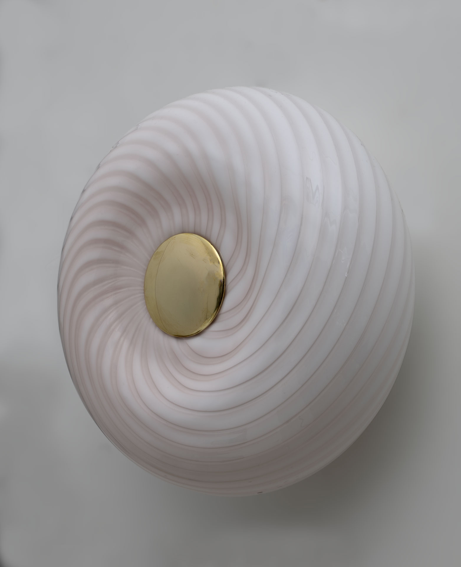 Model 048 Murano Glass Ceiling or Wall Lamp by Leucos, Italy, 1970s