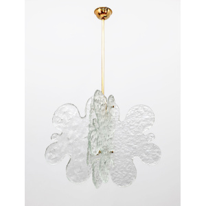 Carlo Nason Mid-century Modern Italian Murano Glass Pendant for Mazzega, 1970s