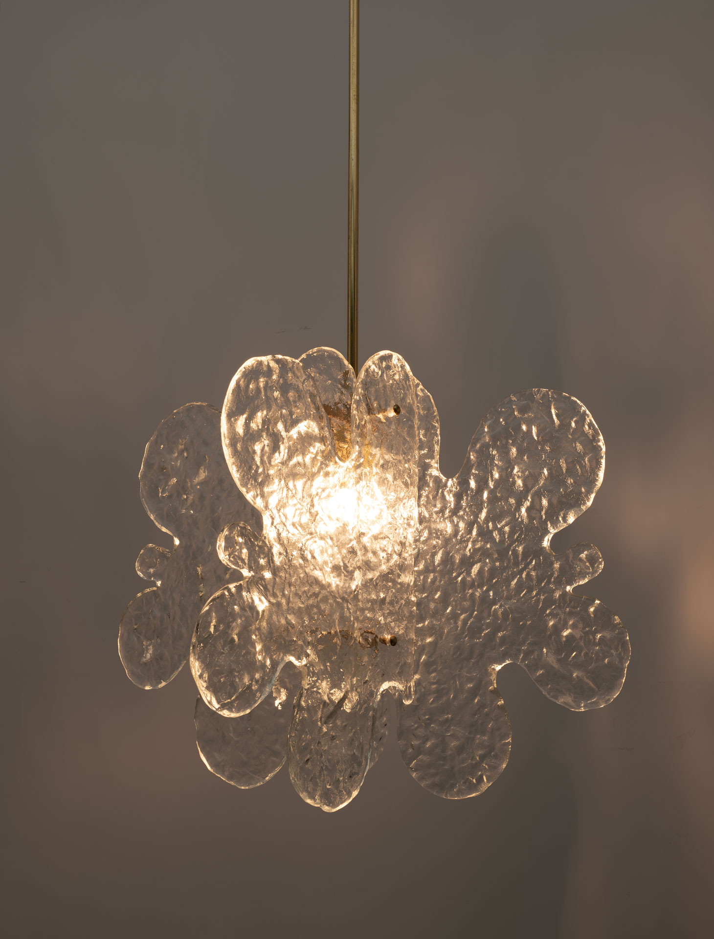 Carlo Nason Mid-century Modern Italian Murano Glass Pendant for Mazzega, 1970s