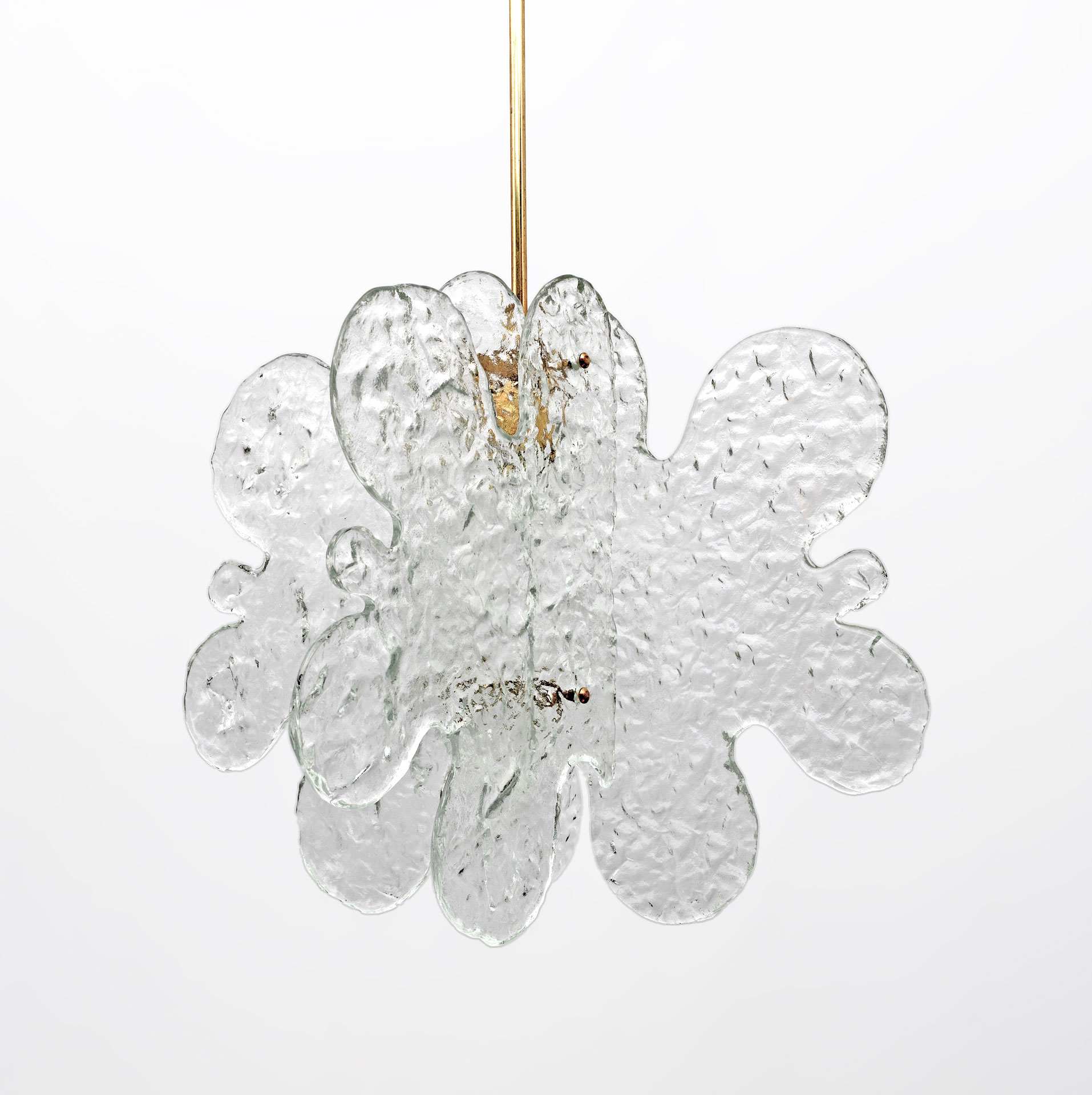 Carlo Nason Mid-century Modern Italian Murano Glass Pendant for Mazzega, 1970s
