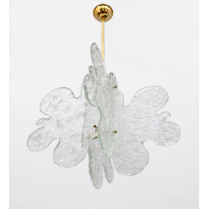 Carlo Nason Mid-century Modern Italian Murano Glass Pendant for Mazzega, 1970s